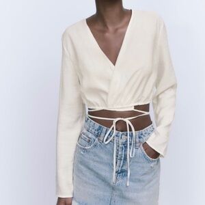Zara V Neck Wrap Top